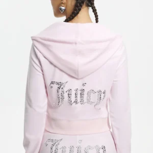 Baby Pink Juicy Logo Women Tracksuit