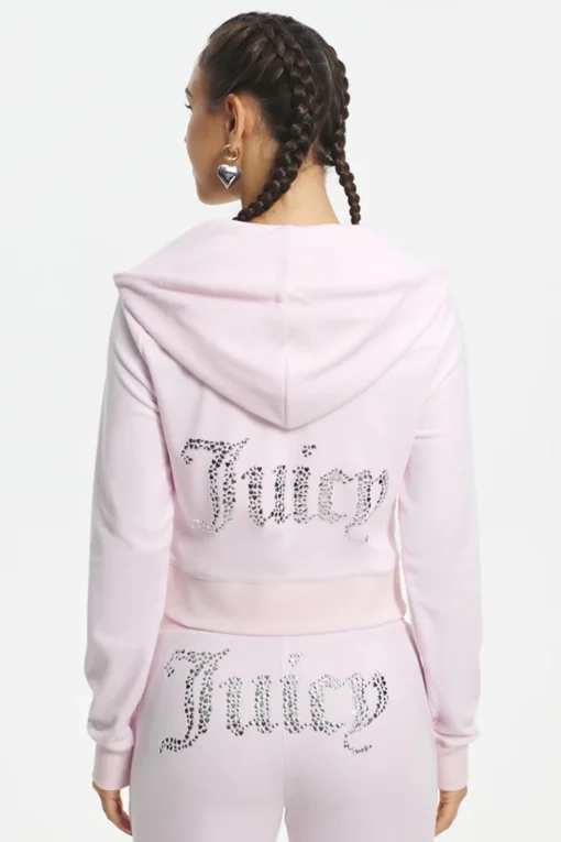 Baby Pink Juicy Logo Women Tracksuit