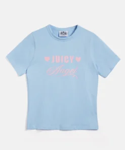 Blue Juicy Angel Fitted Tee