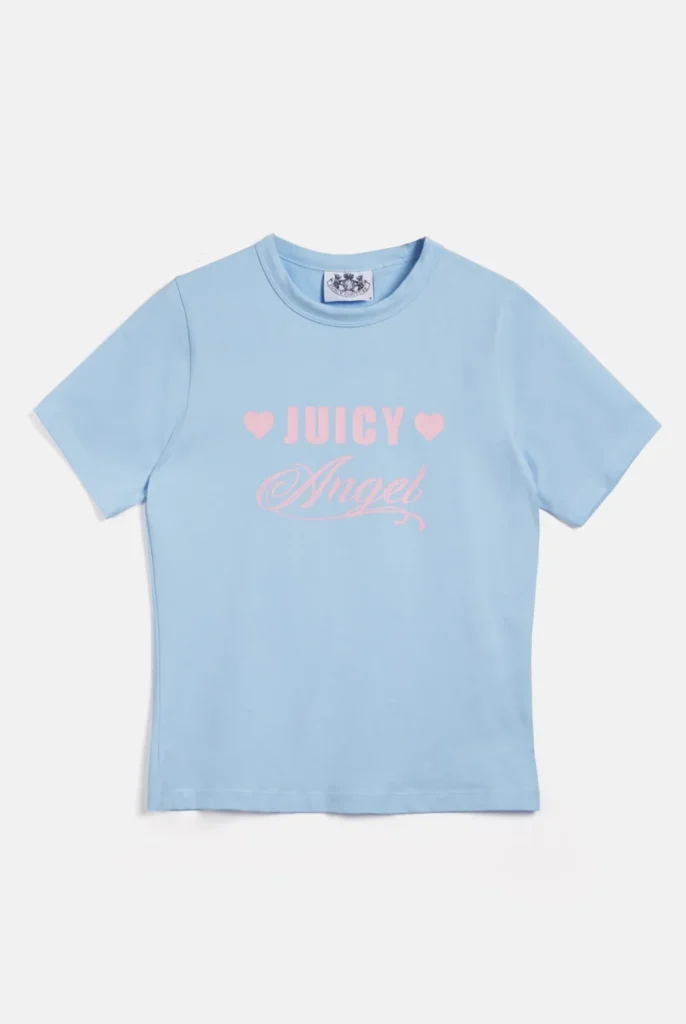 Blue Juicy Angel Fitted Tee