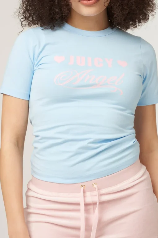 Blue Juicy Angel Fitted Tee