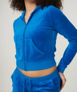 Blue Juicy Couture velour heritage Tracksuit