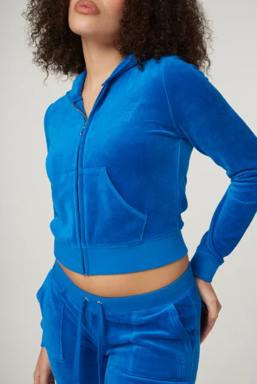 Blue Juicy Couture velour heritage Tracksuit