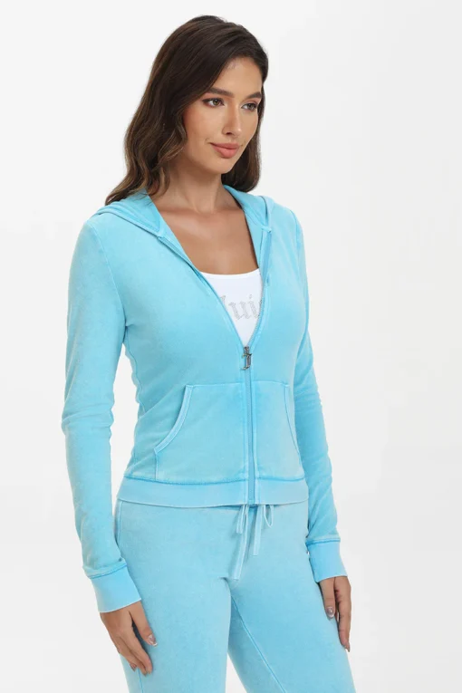 Blue Women Juicy Couture Zip Tracksuit