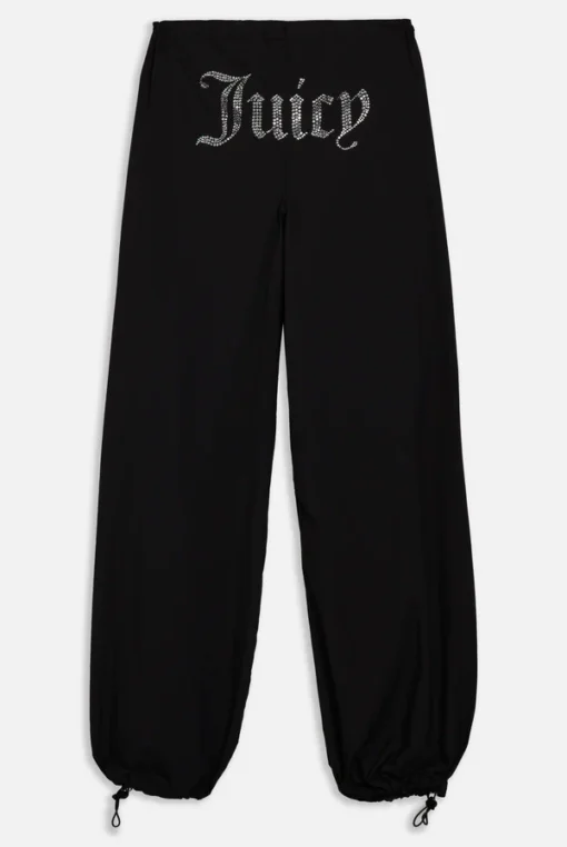 DIAMANTE PARACHUTE PANTS – BLACK