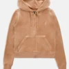 Gold classic velour robertson hoodie