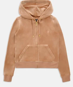 Gold classic velour robertson hoodie