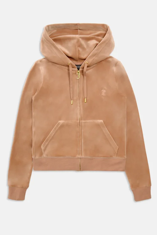 Gold classic velour robertson hoodie