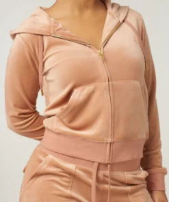 Gold classic velour robertson hoodie