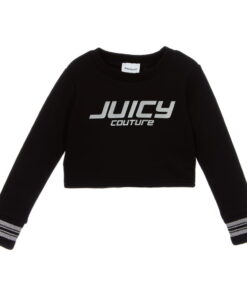 JUICY COUTURE CROPPED SWEATSHIRT – BLACK