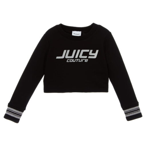 JUICY COUTURE CROPPED SWEATSHIRT – BLACK