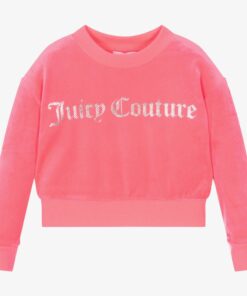 JUICY COUTURE GIRL VELOUR SWEATSHIRT – PINK