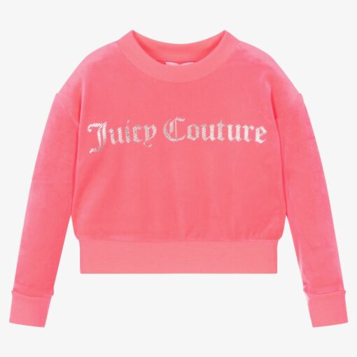 JUICY COUTURE GIRL VELOUR SWEATSHIRT – PINK