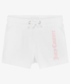 JUICY COUTURE GIRLS COTTON SHORTS – WHITE