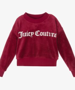 JUICY COUTURE GIRLS VELOUR SWEATSHIRT – RED