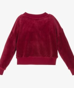 JUICY COUTURE GIRLS VELOUR SWEATSHIRT – RED