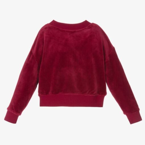 JUICY COUTURE GIRLS VELOUR SWEATSHIRT – RED