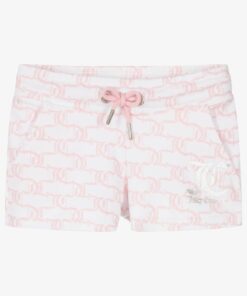 JUICY COUTURE GIRLS WHITE COTTON SHORTS