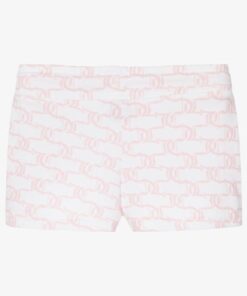 JUICY COUTURE GIRLS WHITE COTTON SHORTS