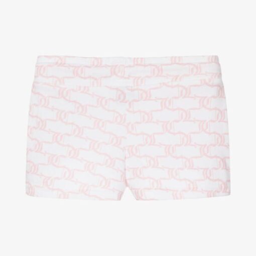 JUICY COUTURE GIRLS WHITE COTTON SHORTS