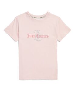 JUICY COUTURE KIDS Embellished Logo T-Shirt – Almond Blossom