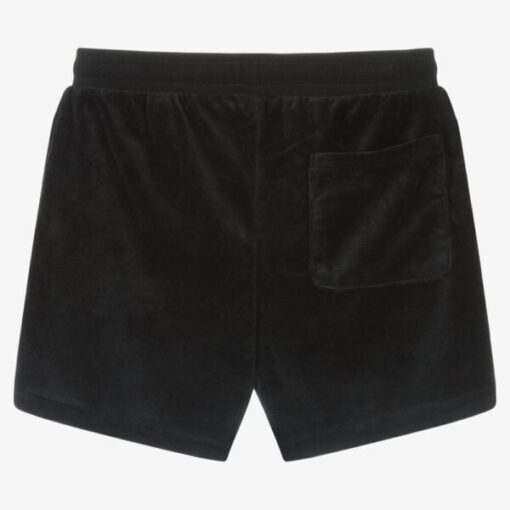 JUICY COUTURE TEEN GIRLS VELOUR SHORTS – BLACK