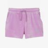 JUICY COUTURE TEEN GIRLS VELOUR SHORTS – PURPLE