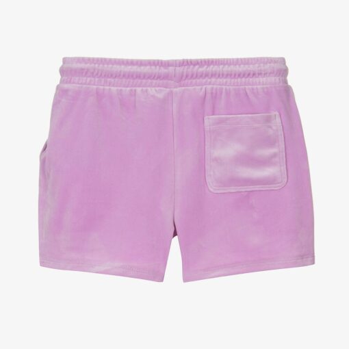 JUICY COUTURE TEEN GIRLS VELOUR SHORTS – PURPLE