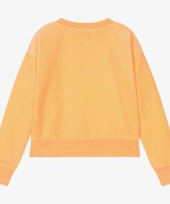 JUICY COUTURE VELOUR LOGO SWEATSHIRT – ORANGE