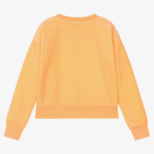 JUICY COUTURE VELOUR LOGO SWEATSHIRT – ORANGE