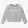 JUICY COUTURE VELOUR SWEATSHIRT – GREY LOGO