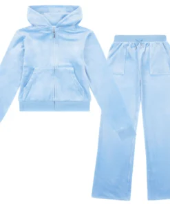 Juicy Couture Baby Blue Zip Up Tracksuit