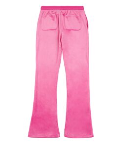 Juicy Couture Girls Diamante Velour Bootcut Joggers