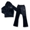 Juicy Couture Navy Velour Boot Cut Leg Tracksuit