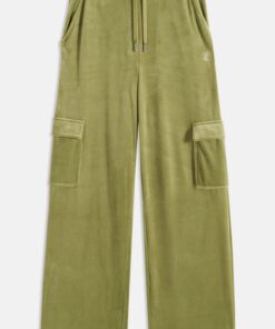 MOSSTONE CARGO VELOUR DIAMANTE TROUSER