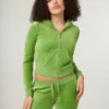 Piquant Green Bamboo Velour Tracksuit