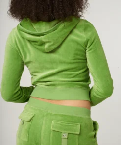 Piquant Green Bamboo Velour Tracksuit