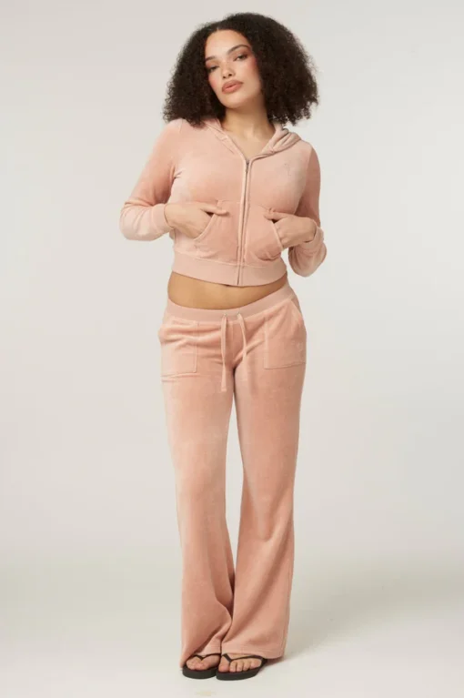 Rose dust bamboo velour heritage Tracksuit