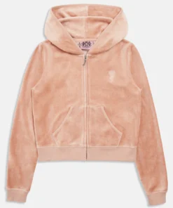 Rose dust bamboo velour heritage hoodie