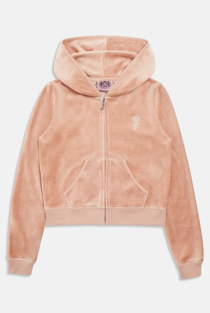 Rose dust bamboo velour heritage hoodie