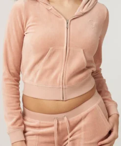 Rose dust bamboo velour heritage Tracksuit