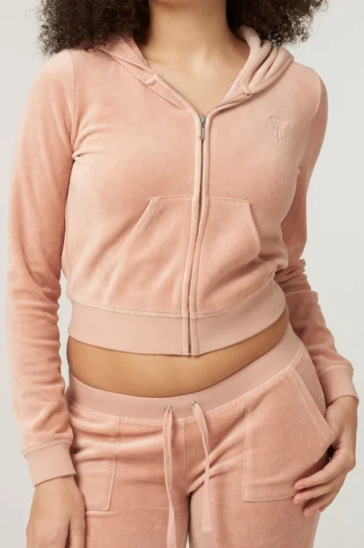 Rose dust bamboo velour heritage Tracksuit