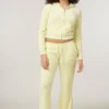 Tender yellow bamboo velour Tracksuit