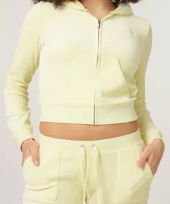 Tender yellow bamboo velour Tracksuit