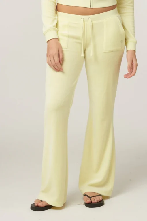 Tender yellow bamboo velour Tracksuit