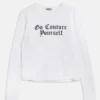 White Go Couture Long Sleeve Tee