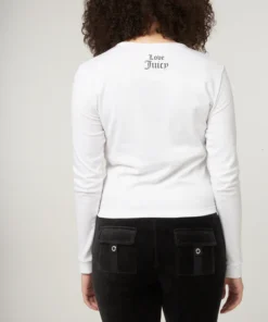 White Go Couture Long Sleeve Tee