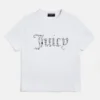 White Jewel Logo Girl T-Shirt