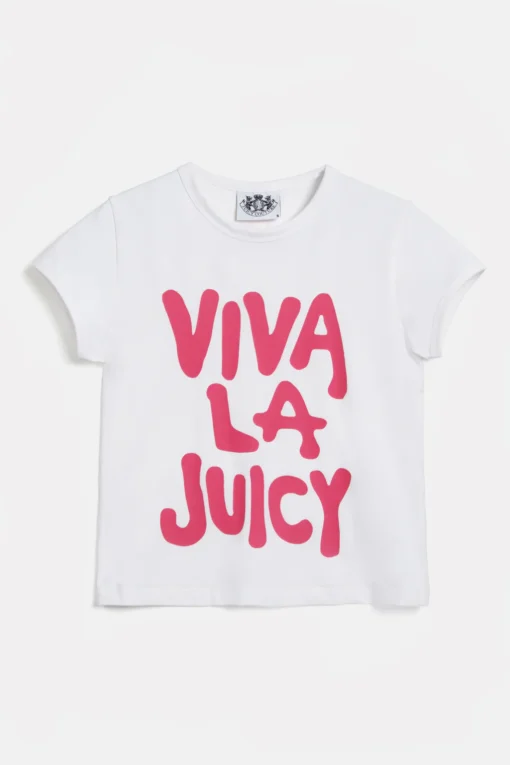 White Viva La Juicy Baby Tee